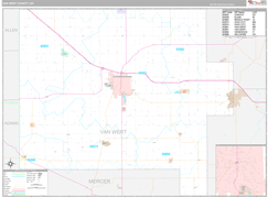 Van Wert County, OH Digital Map Premium Style